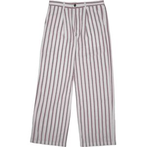 Prohibited Bandplooibroek  crème / rood