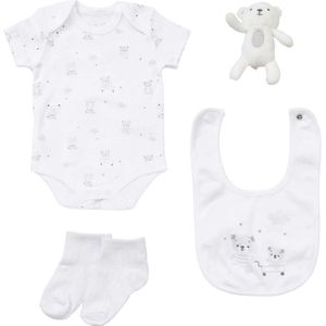 Rock a Bye Baby Boutique Set 'Bär'  bruin / grijs / donkergrijs / wit