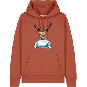 Watapparel Sweatshirt ' Hirsch '  lichtbruin / gemengde kleuren