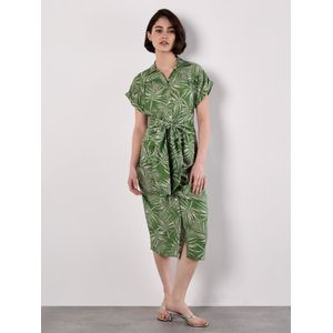 Apricot Jurk  grijs / groen