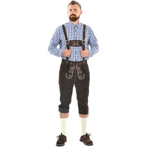 Alessandro Salvarini Klederdracht broek  crème / donkerbruin