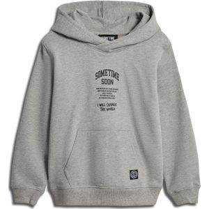 SOMETIME SOON Sweatshirt 'Dimas'  grijs gemêleerd / zwart