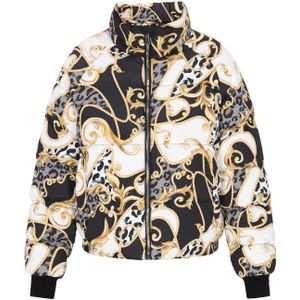 faina Winterjas  goud / grijs / zwart / wit