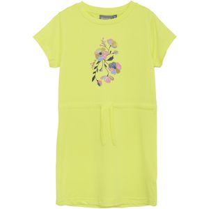COLOR KIDS - Jurk - Limoen - Bloemenprint - Knielengte