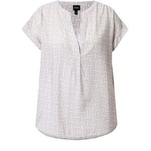 Ulla Popken Tuniek  grijs / wit