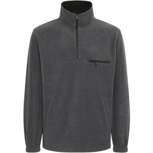 !Solid Trui 'Matzo'  donkergrijs