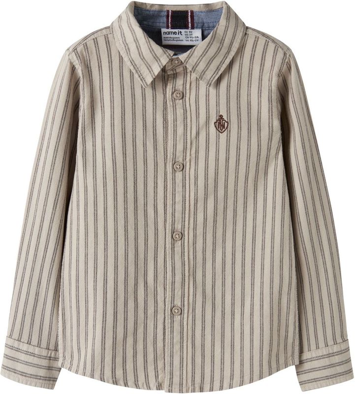 NAME IT Overhemd  chamois / greige
