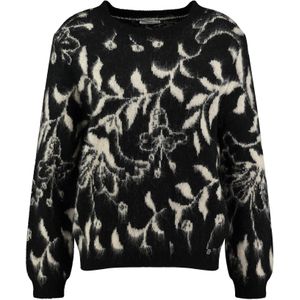 Key Largo Trui 'Plant'  ivoor / zwart