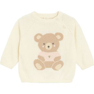 Cool Club Trui  lichtbruin / rosa / wolwit