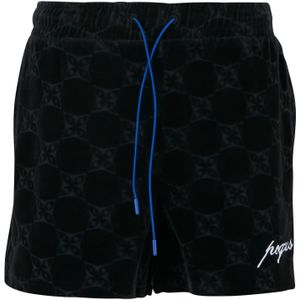 Pequs Broek  blauw / zwart / wit