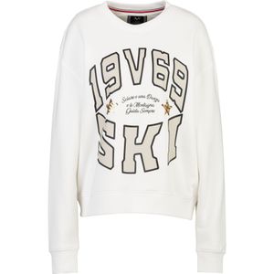 19V69 ITALIA Sweatshirt 'Sinja Wintergames'  beige / zwart / offwhite