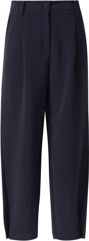 s.Oliver - Bandplooibroek - Marine - Tapered - High Waist