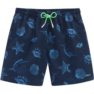 Look - Gedessineerd - Zwembroek - Marine - Elastisch