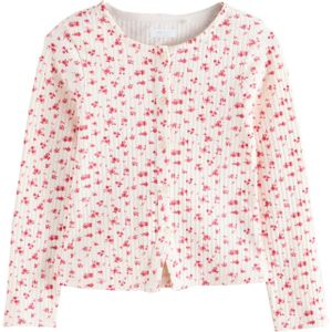 Next Gebreid vest  pink / wit