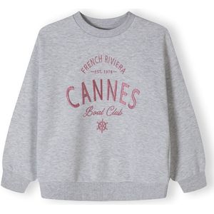 MINOTI Sweatshirt  grijs / watermeloen rood