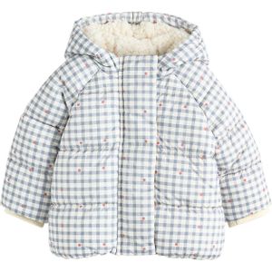 Next Winterjas  grijs / lichtgrijs / pitaja roze / wit