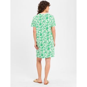 Marie Lund Jurk  grasgroen / wit