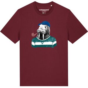 Watapparel Shirt ' Walross '  gemengde kleuren / bordeaux