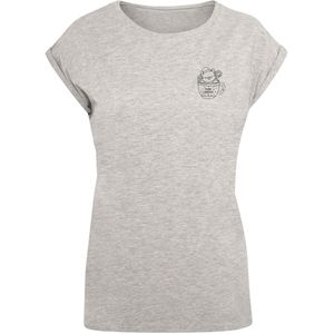 F4NT4STIC Shirt 'Weihnachtstasse'  grijs gemêleerd / zwart