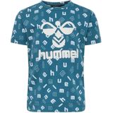 Hummel - Hmldream Aop T-Shirt - Blue Coral - Kinder Trikot - Korte Mouwen