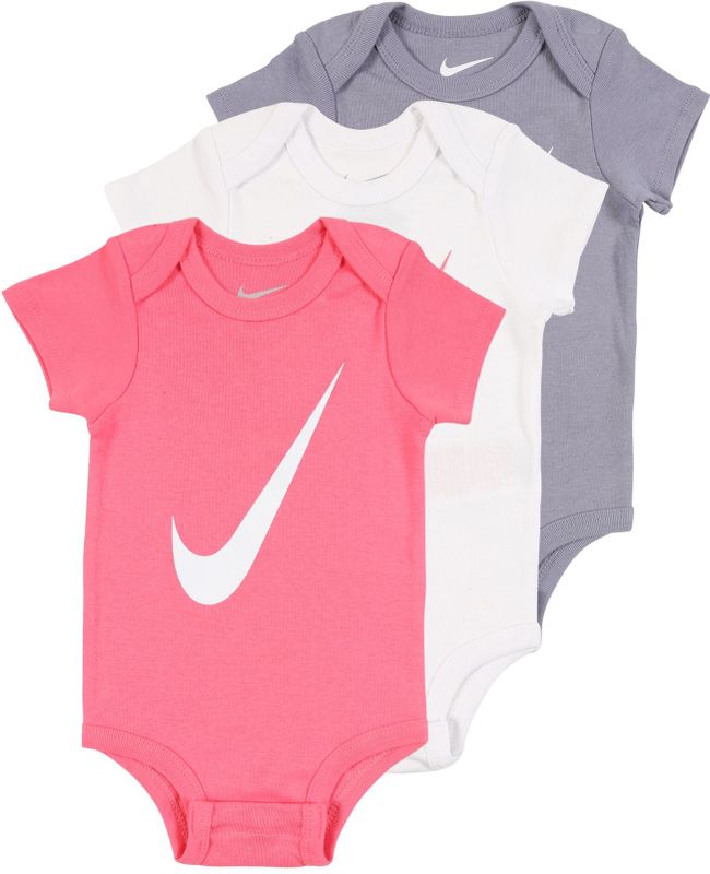NIKE - MN0272 - Romper - Pink Nebula - 3 Stuks