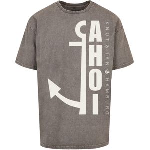 F4NT4STIC Shirt 'Ahoi Anker Knut & Jan Hamburg'  grijs / wit