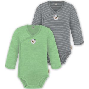 normani Rompertje/body  grijs / groen / gemengde kleuren