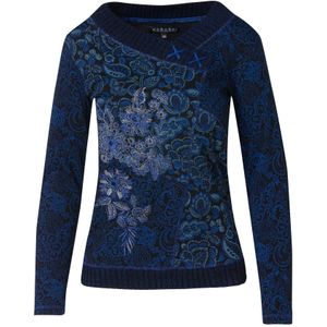 KOROSHI Shirt  blauw gemêleerd