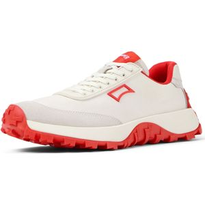 Camper - Drift Trail - Sneakers Laag - Lichtgrijs - Bloedrood - Wit