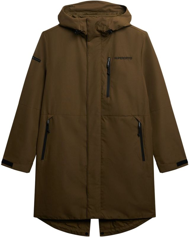 Superdry Tussenparka  olijfgroen / zwart