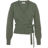 Lascana - Wikkelvest - Groen - Vest met Bindstrik - Loungewear
