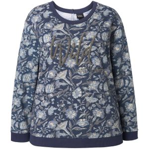 Ulla Popken Sweatshirt  beige / marine