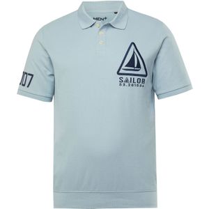 Men Plus Shirt  navy / lichtblauw