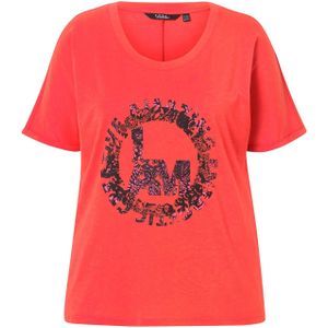 Ulla Popken Shirt  watermeloen rood