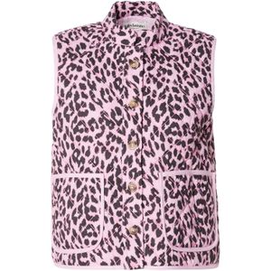 Lollys Laundry Bodywarmer 'Cairo'  eosine / zwart