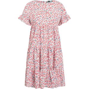 TOOche - Crazy - Zomerjurk - Azuur - Grijs - Rood - Wit
