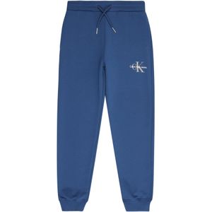Calvin Klein - MONOGRAM LOGO SWEATPANTS - Sweatbroek - Blue Jean - Voor Kinderen tot 16 Jaar