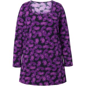 Ulla Popken Shirt  lila / lichtlila / zwart