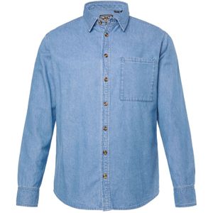 STHUGE Overhemd  blauw denim