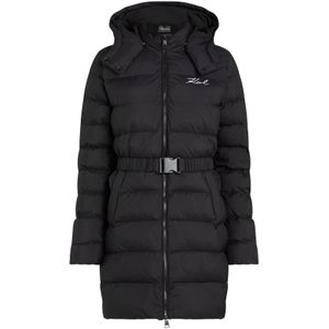 Karl Lagerfeld Winterjas  zwart / wit