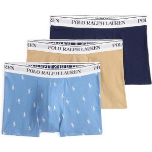 POLO RALPH LAUREN - Boxershorts - Blauw - Set van 3 - Katoen