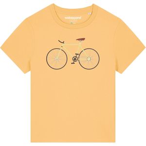 Watapparel Shirt ' Yellow Bike '  lichtgeel / gemengde kleuren