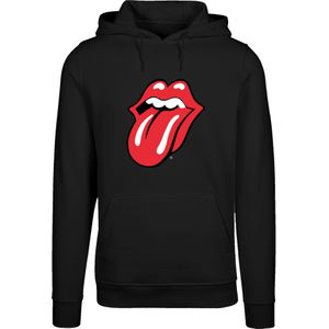 F4NT4STIC Sweatshirt 'The Rolling Stones Classic Zunge Rock Musik Band'  rood / zwart / wit