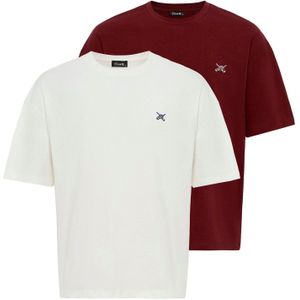 Cool Hill Shirt  rood / wit