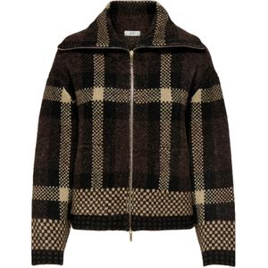 JDY Gebreid vest 'JDYPHOENIX'  beige / chocoladebruin