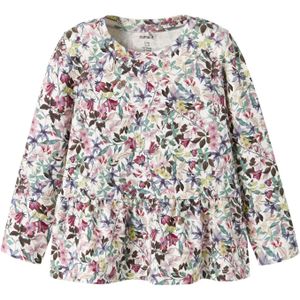 NAME IT Shirt  indigo / bessen / oudroze / wit