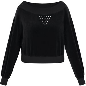 faina Sweatshirt 'Fashion Look'  zwart / zilver
