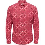 Onself - Poplin Overhemd - Slim Fit - Lange Mouwen