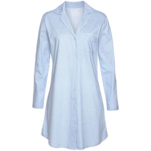 Vivance - Dreams - Nachthemd - Blauw/wit - Met Fijn Patroon