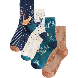 Next Sokken  blauw / groen / oranje / wit